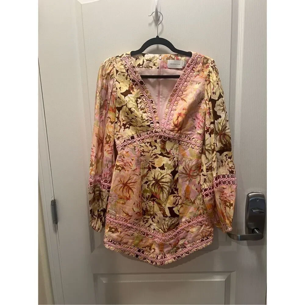 Significant Other Nicole Mini Dress in Jungle Mix Wedding Guest Sz 4 NWT$392 - Picture 5 of 9